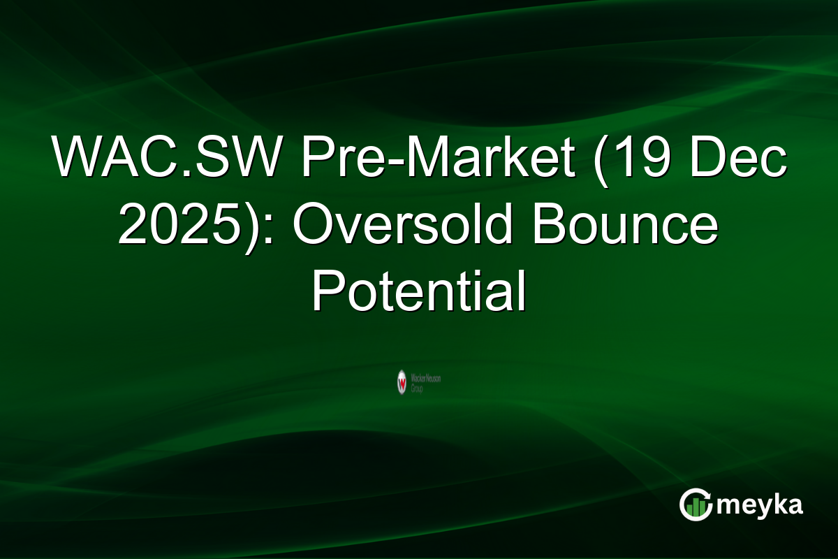 WAC.SW Pre-Market (19 Dec 2025): Oversold Bounce Potential