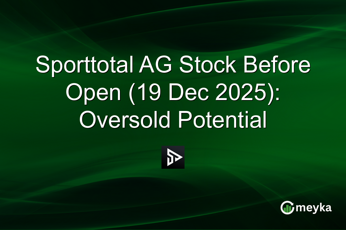 Sporttotal AG Stock Before Open (19 Dec 2025): Oversold Potential