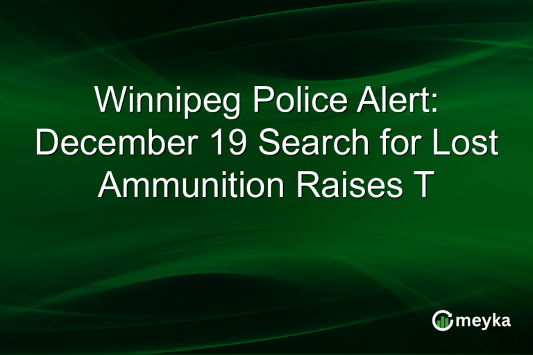 Winnipeg Police Alert: December 19 Search for Lost Ammunition Raises T