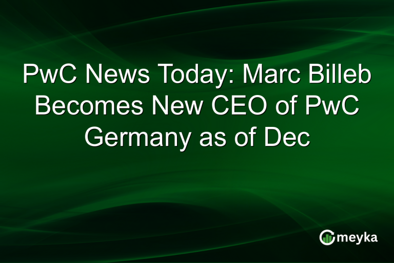 PwC News Today: Marc Billeb Becomes New CEO of PwC Germany as of Dec