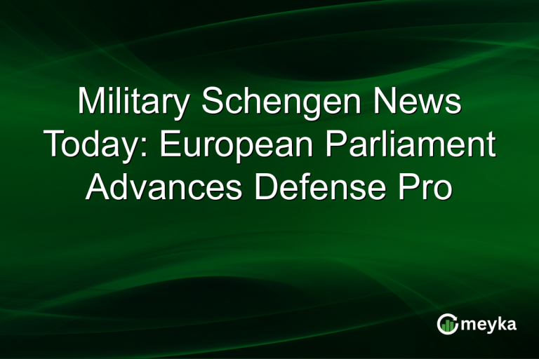 Military Schengen News Today: European Parliament Advances Defense Pro