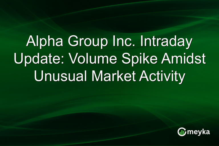 Alpha Group Inc. Intraday Update: Volume Spike Amidst Unusual Market Activity