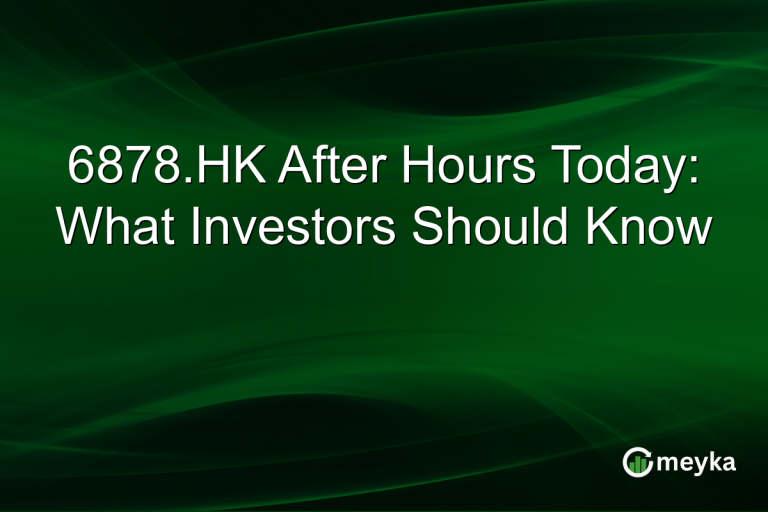 6878.HK After Hours Today: What Investors Should Know