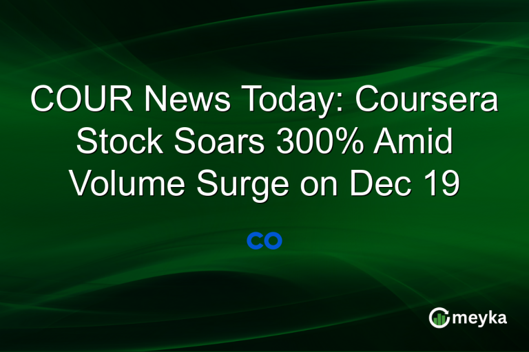COUR News Today: Coursera Stock Soars 300% Amid Volume Surge on Dec 19