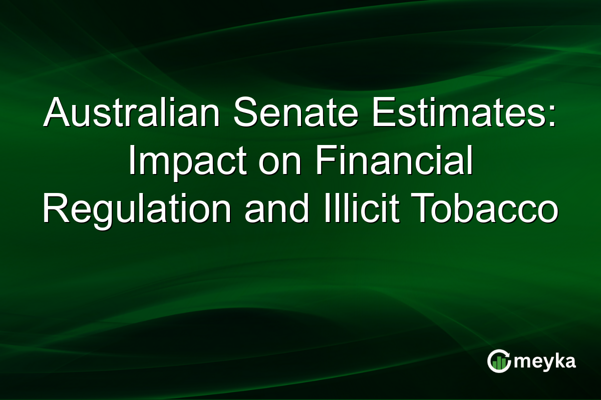 Australian Senate Estimates: Impact on Financial Regulation and Illicit Tobacco