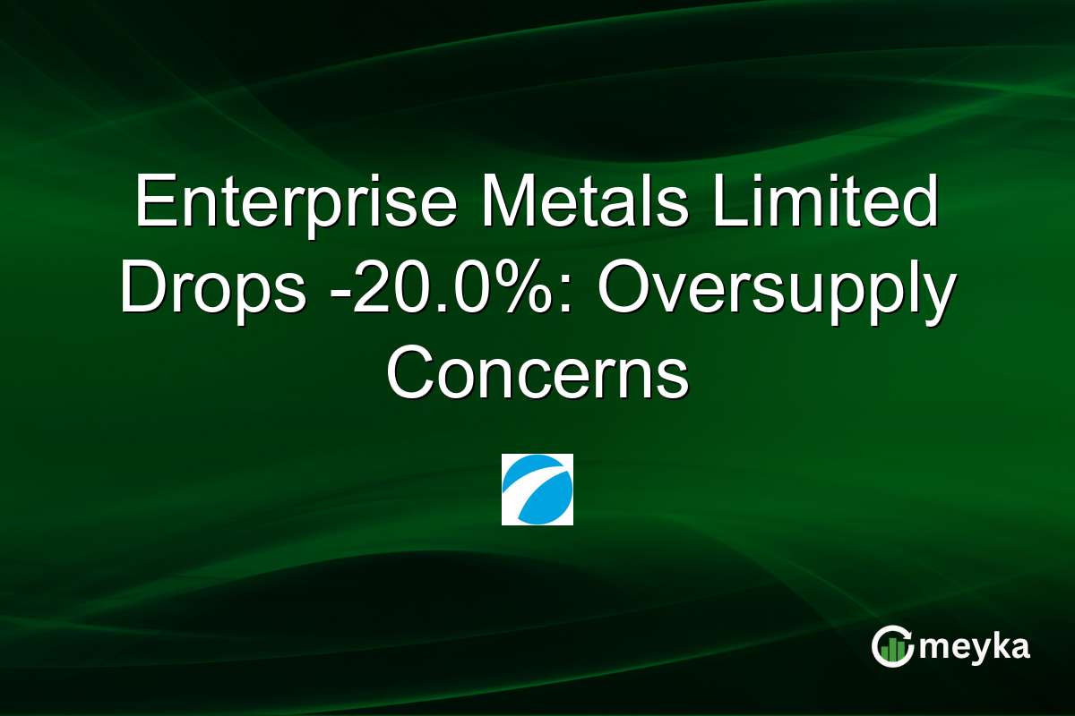 Enterprise Metals Limited Drops -20.0%: Oversupply Concerns