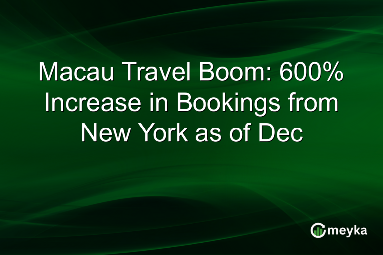 Macau Travel Boom: 600% Increase in Bookings from New York as of Dec