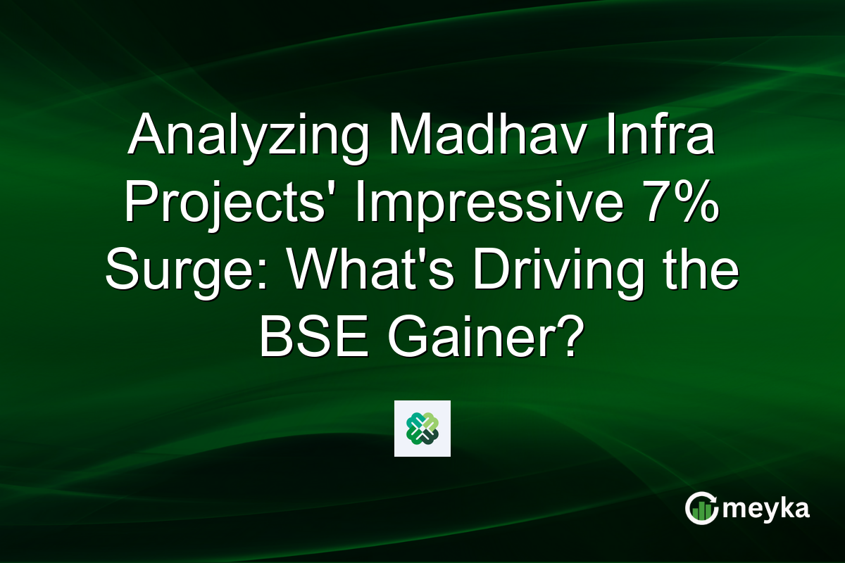 Analyzing Madhav Infra Projects' Impressive 7% Surge: What's Driving the BSE Gainer?