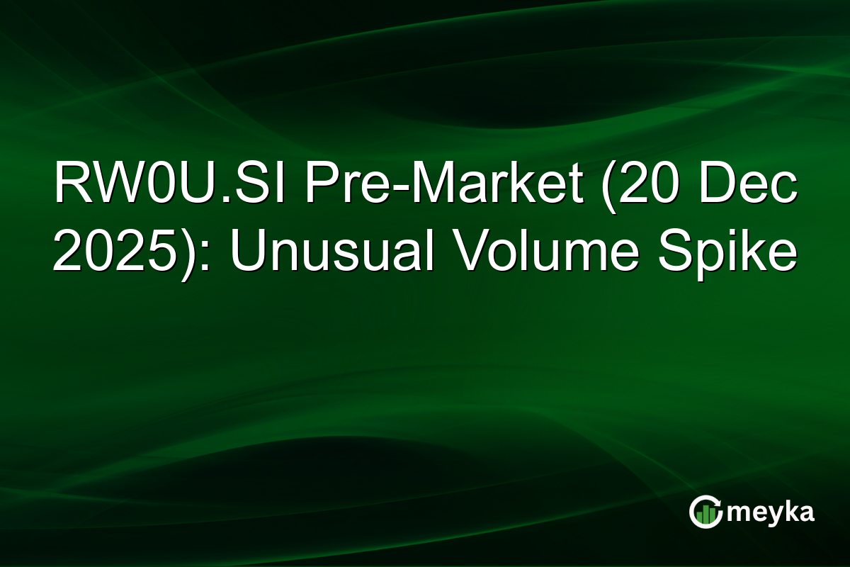 RW0U.SI Pre-Market (20 Dec 2025): Unusual Volume Spike