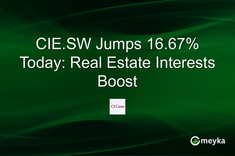 CIE.SW Jumps 16.67% Today: Real Estate Interests Boost