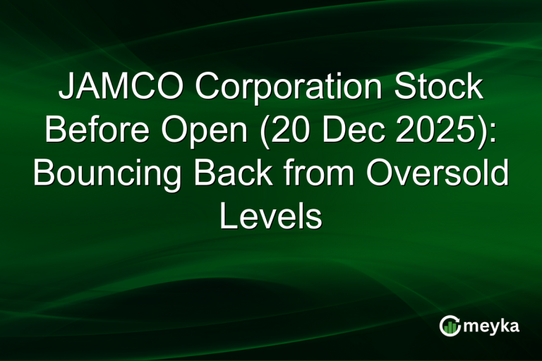JAMCO Corporation Stock Before Open (20 Dec 2025): Bouncing Back from Oversold Levels