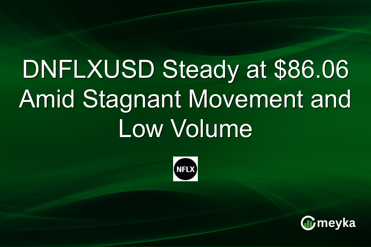 DNFLXUSD Steady at $86.06 Amid Stagnant Movement and Low Volume