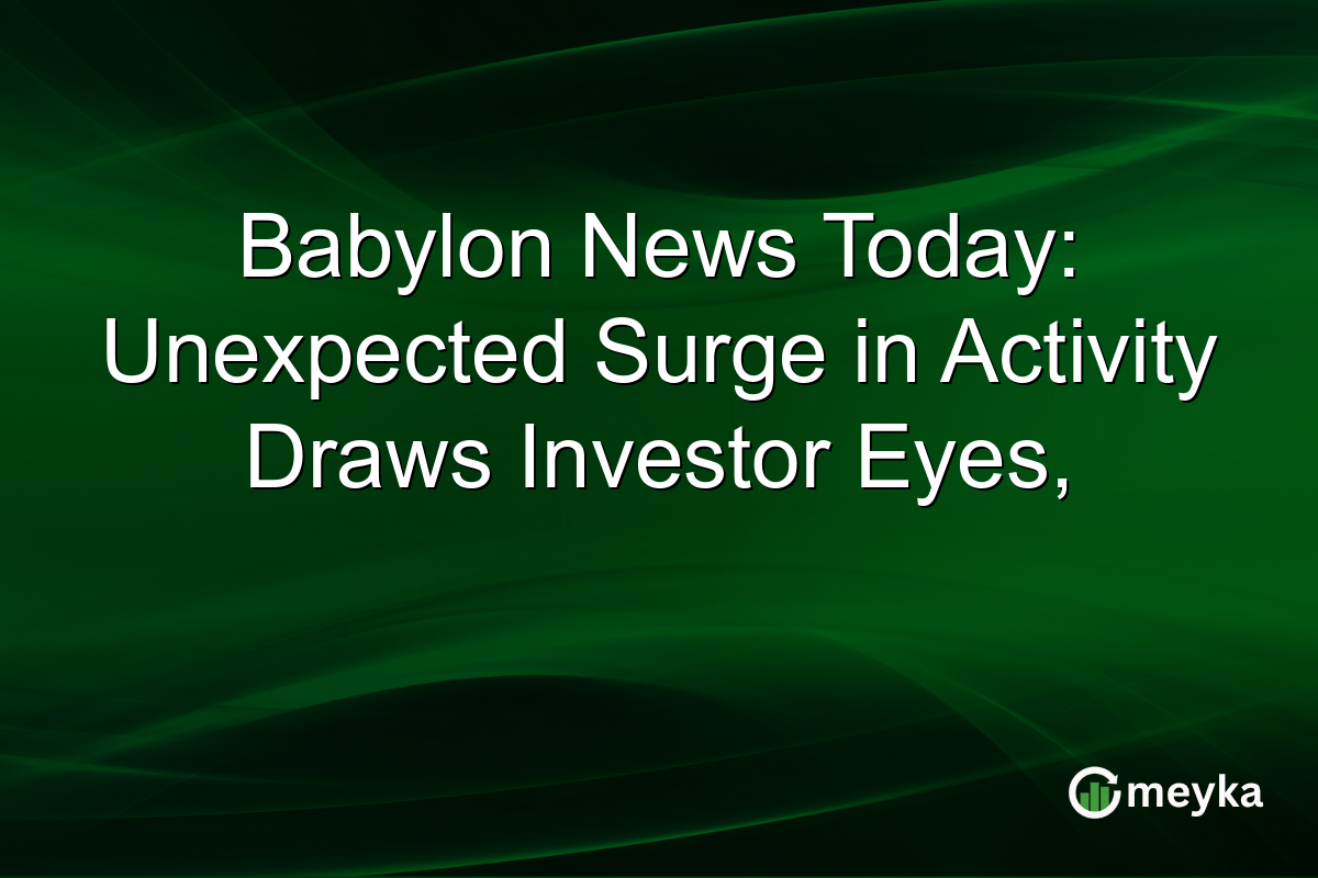 Babylon News Today: Unexpected Surge in Activity Draws Investor Eyes,