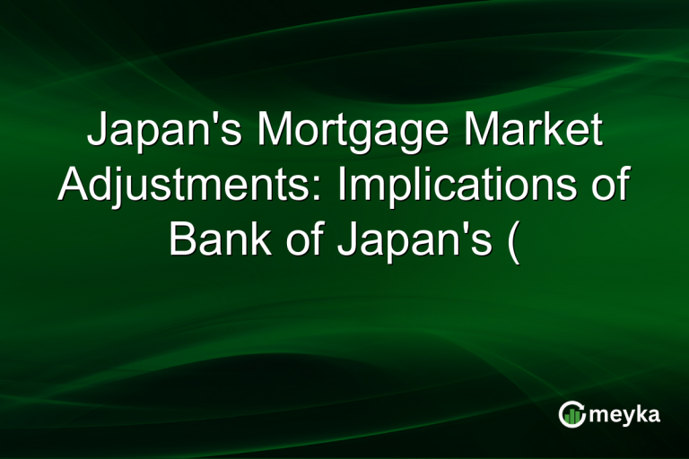 Japan's Mortgage Market Adjustments: Implications of Bank of Japan's (