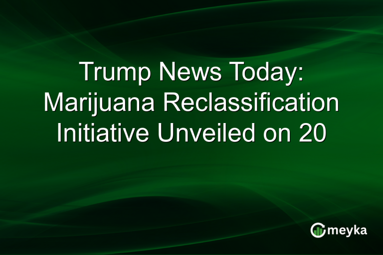Trump News Today: Marijuana Reclassification Initiative Unveiled on 20