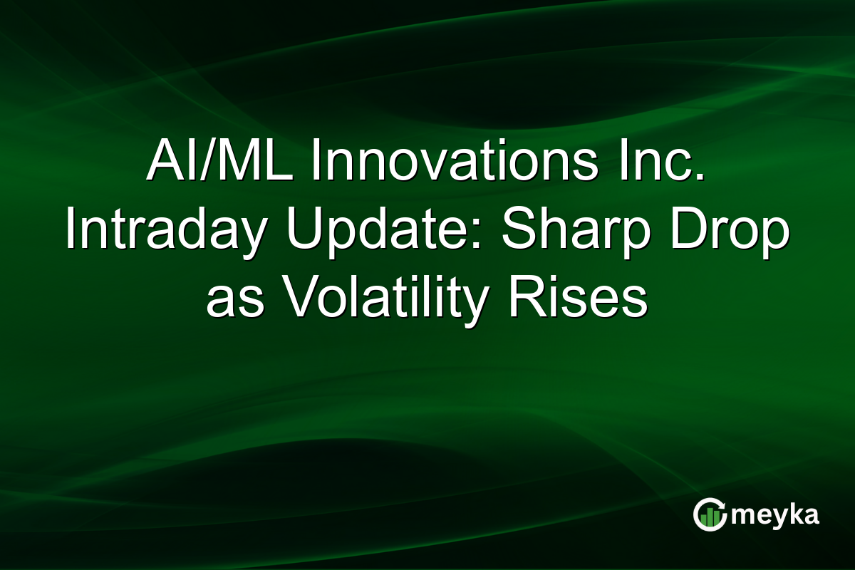 AI/ML Innovations Inc. Intraday Update: Sharp Drop as Volatility Rises