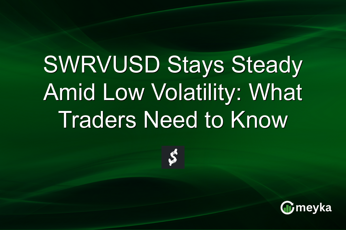 SWRVUSD Stays Steady Amid Low Volatility: What Traders Need to Know