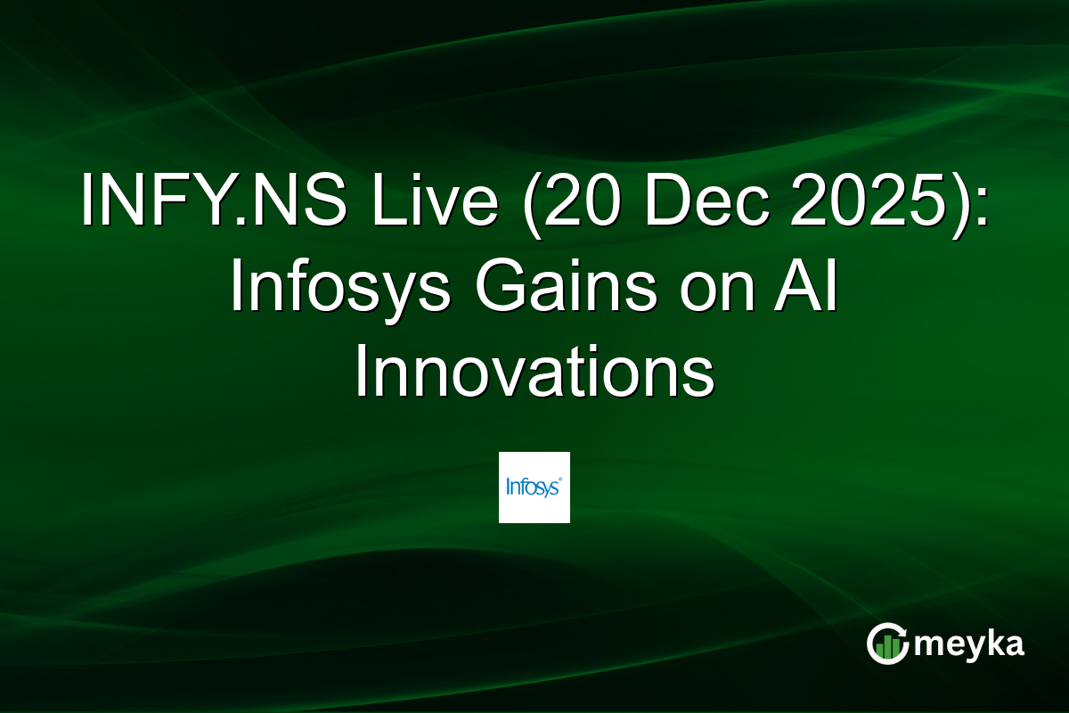 INFY.NS Live (20 Dec 2025): Infosys Gains on AI Innovations