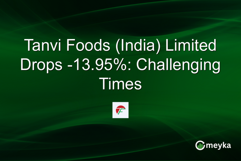 Tanvi Foods (India) Limited Drops -13.95%: Challenging Times