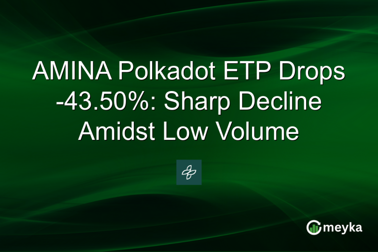 AMINA Polkadot ETP Drops -43.50%: Sharp Decline Amidst Low Volume