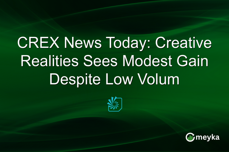 CREX News Today: Creative Realities Sees Modest Gain Despite Low Volum