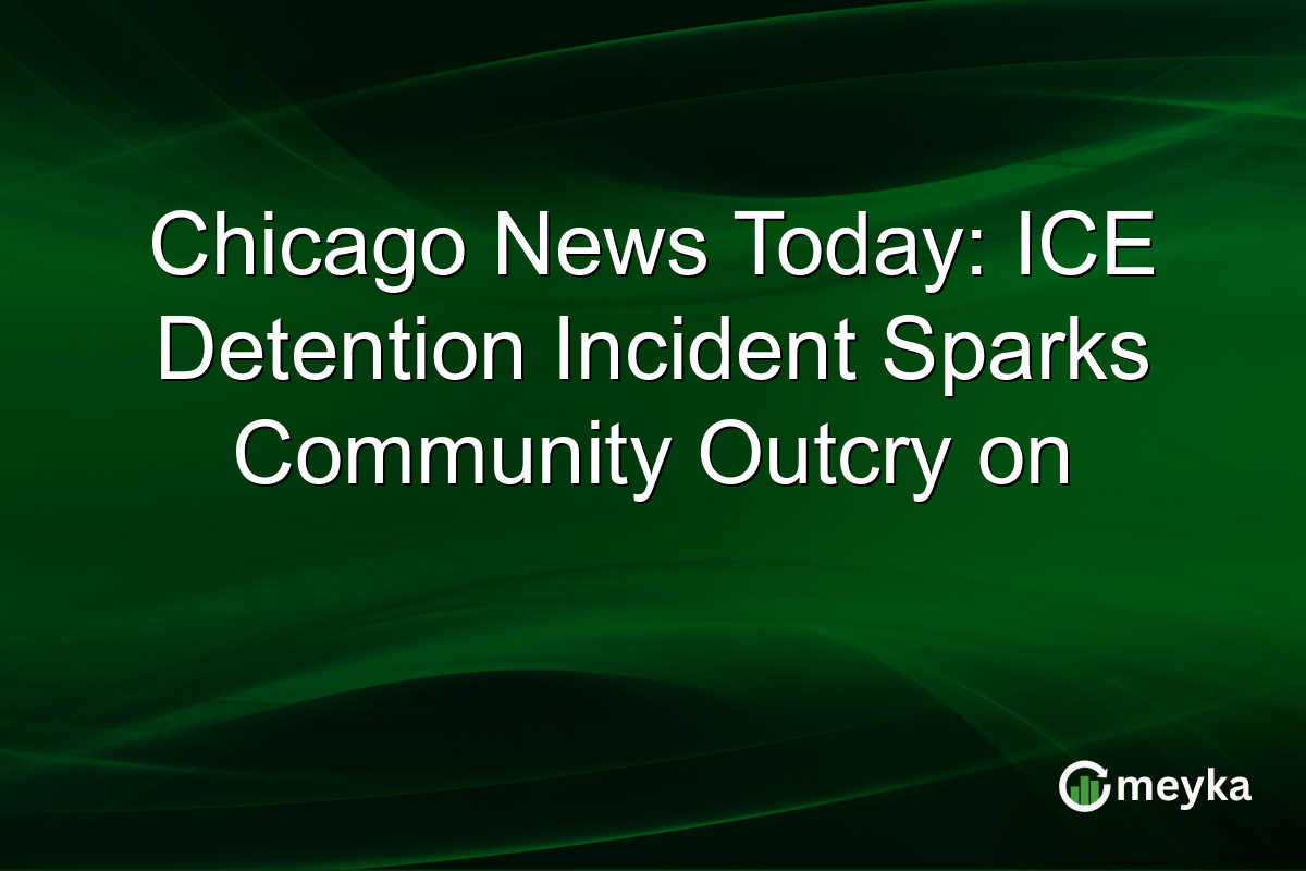 Chicago News Today: ICE Detention Incident Sparks Community Outcry on