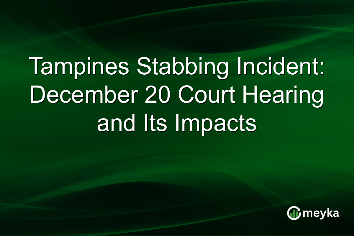 Tampines Stabbing Incident: December 20 Court Hearing and Its Impacts