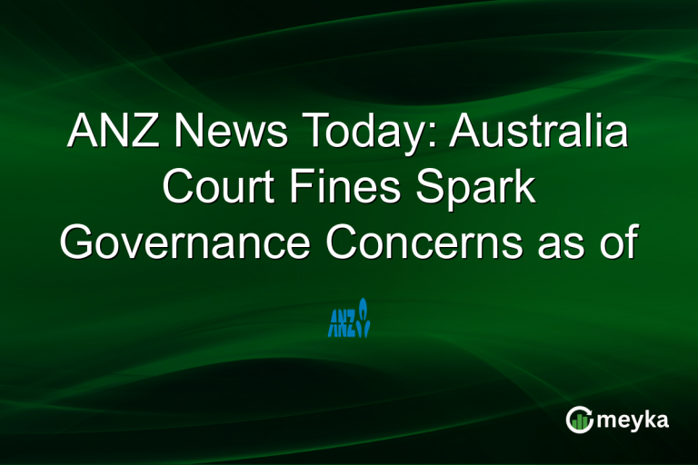 ANZ News Today: Australia Court Fines Spark Governance Concerns as of