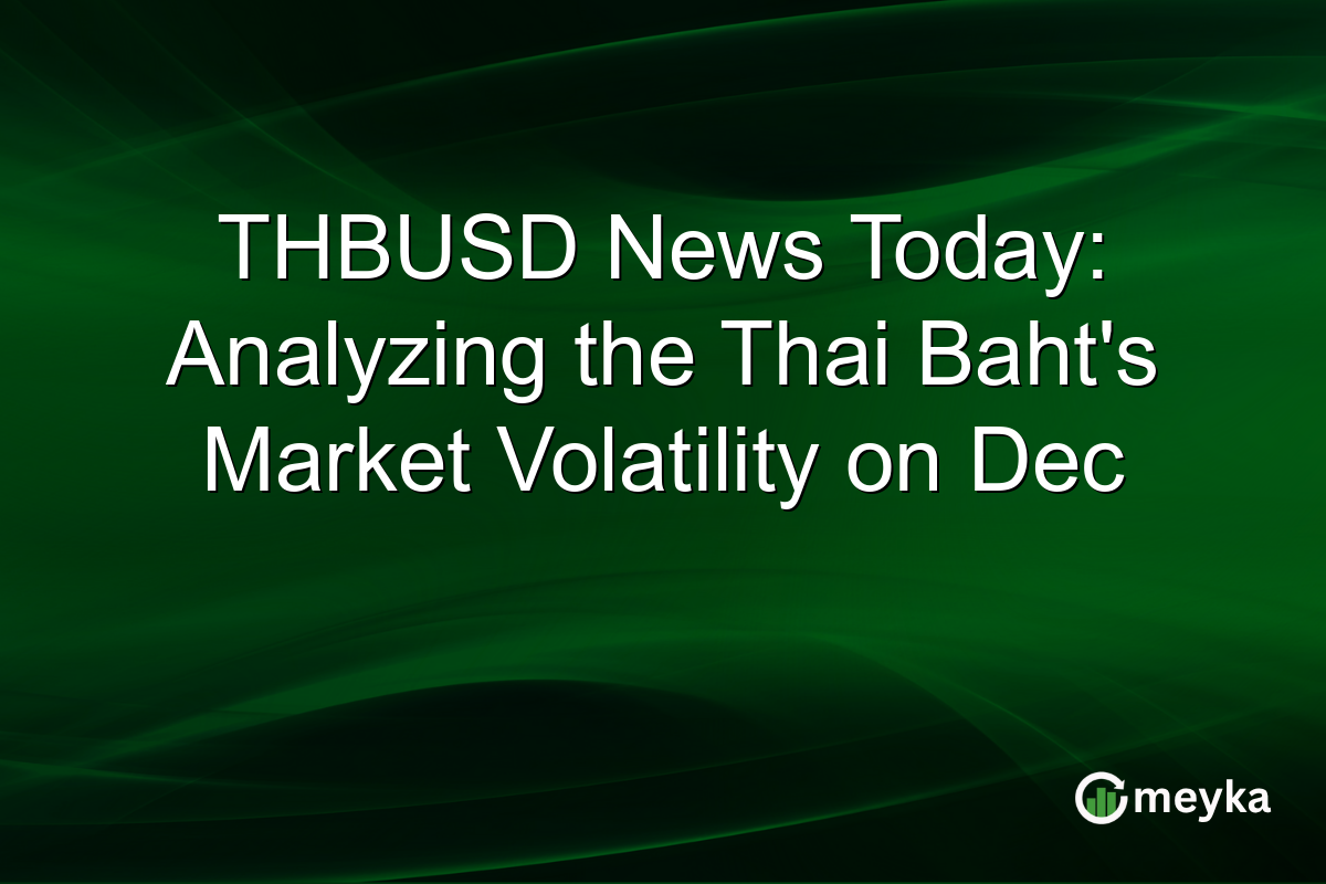 THBUSD News Today: Analyzing the Thai Baht's Market Volatility on Dec