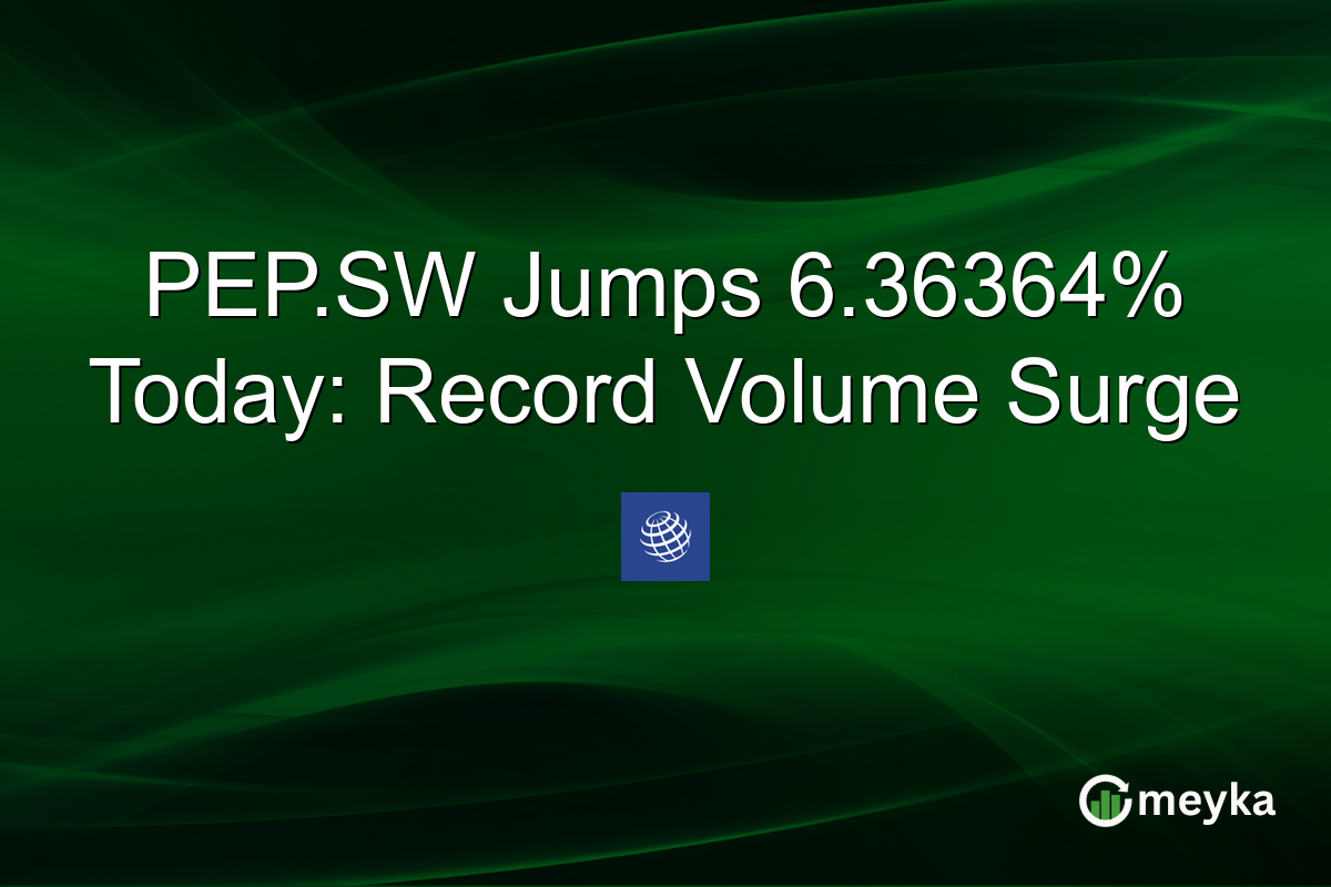 PEP.SW Jumps 6.36364% Today: Record Volume Surge