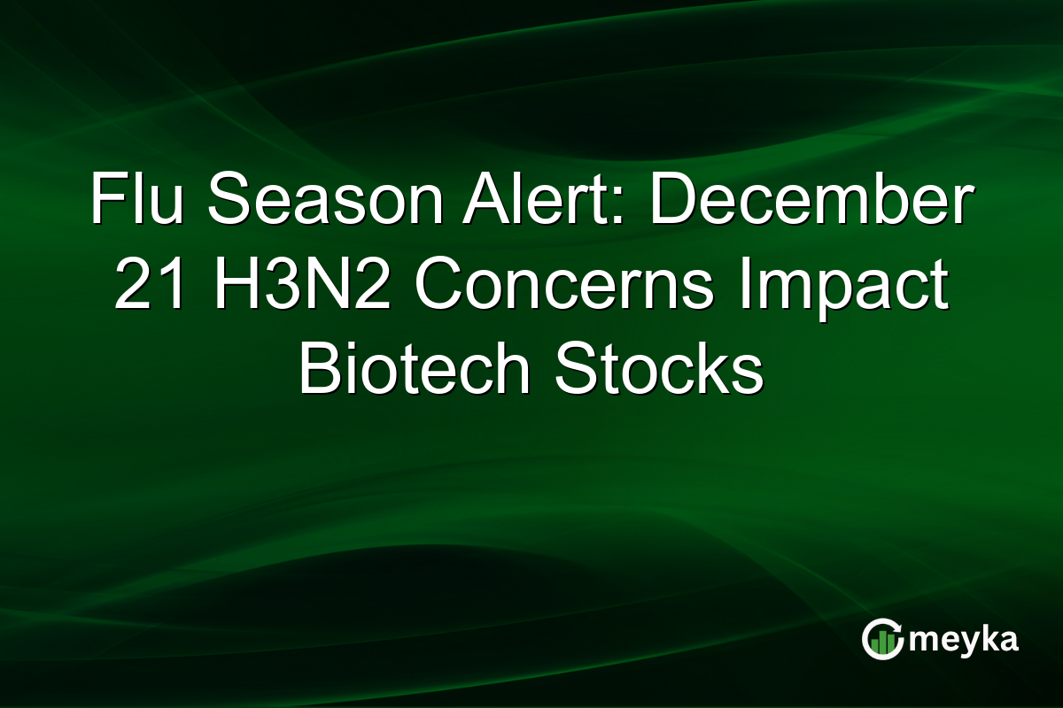 Flu Season Alert: December 21 H3N2 Concerns Impact Biotech Stocks