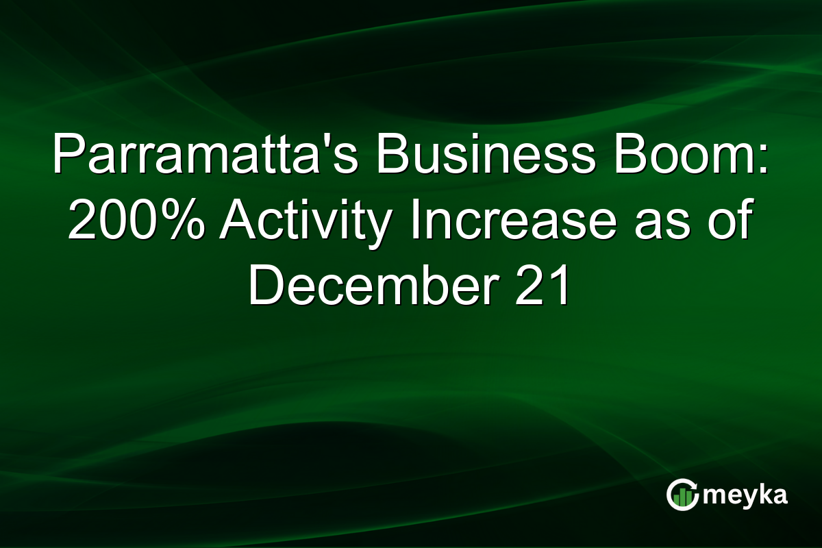 Parramatta's Business Boom: 200% Activity Increase as of December 21