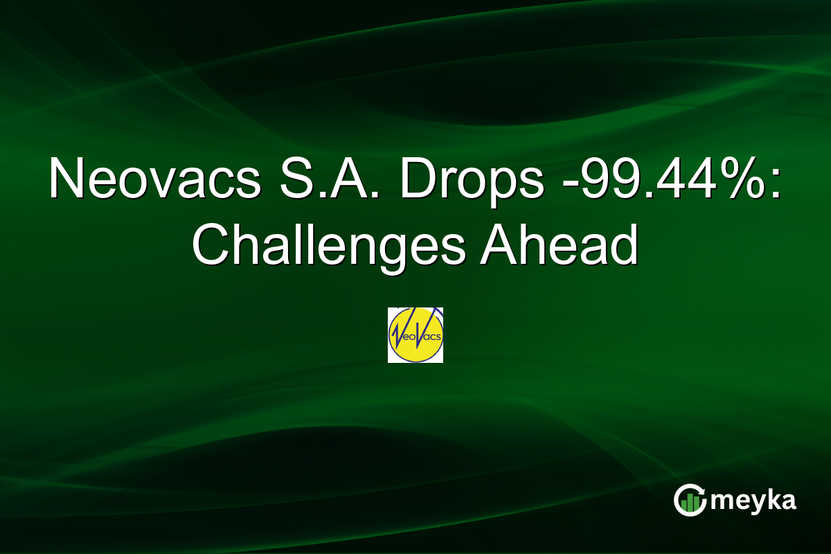 Neovacs S.A. Drops -99.44%: Challenges Ahead