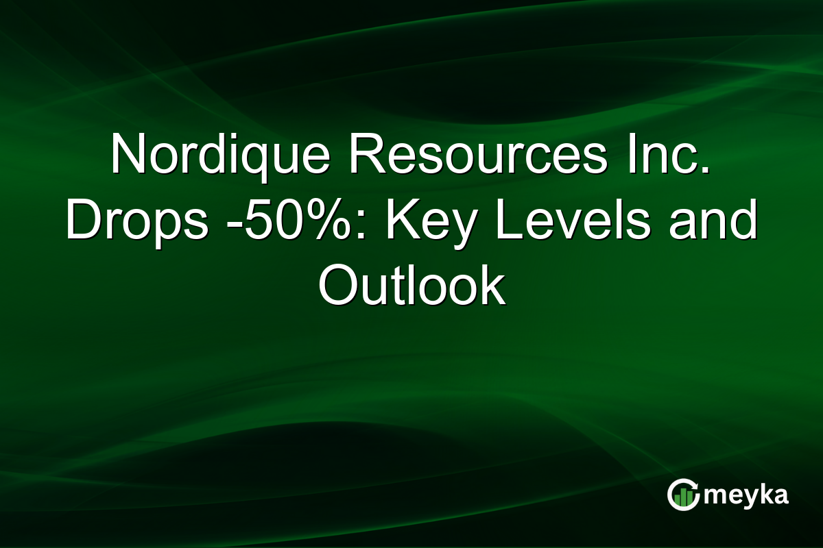 Nordique Resources Inc. Drops -50%: Key Levels and Outlook