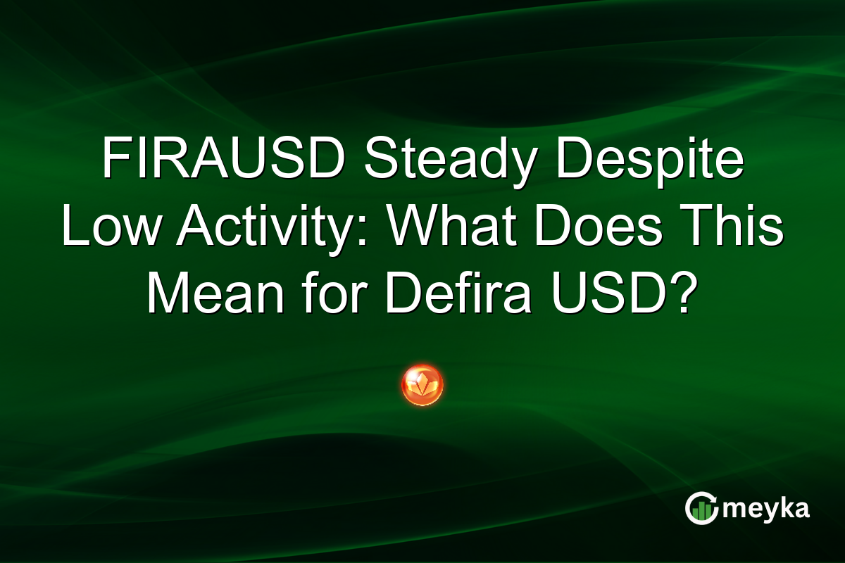 FIRAUSD Steady Despite Low Activity: What Does This Mean for Defira USD?