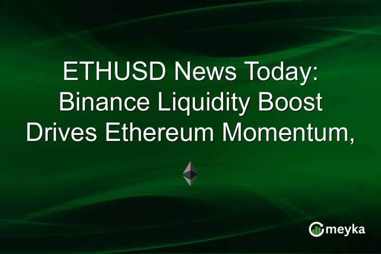 ETHUSD News Today: Binance Liquidity Boost Drives Ethereum Momentum,  