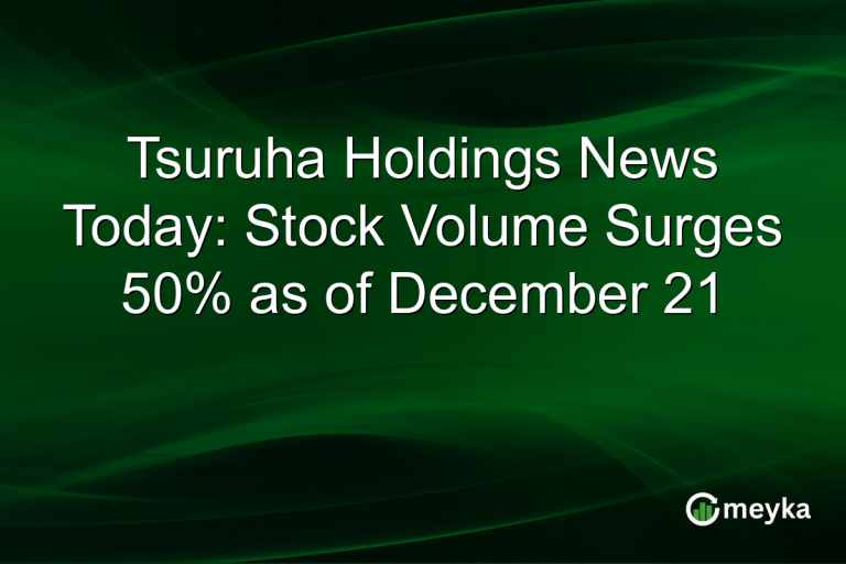 Tsuruha Holdings News Today: Stock Volume Surges 50% as of December 21