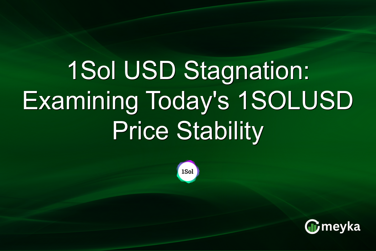 1Sol USD Stagnation: Examining Today's 1SOLUSD Price Stability