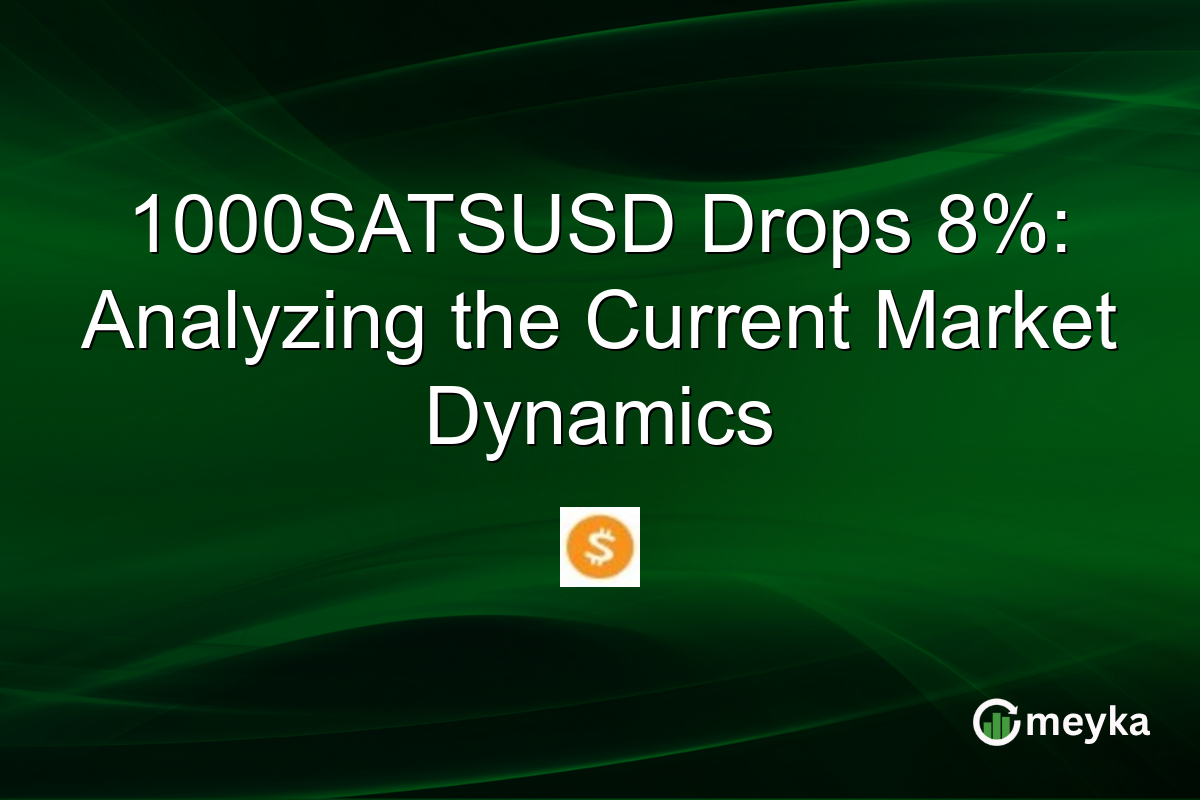 1000SATSUSD Drops 8%: Analyzing the Current Market Dynamics