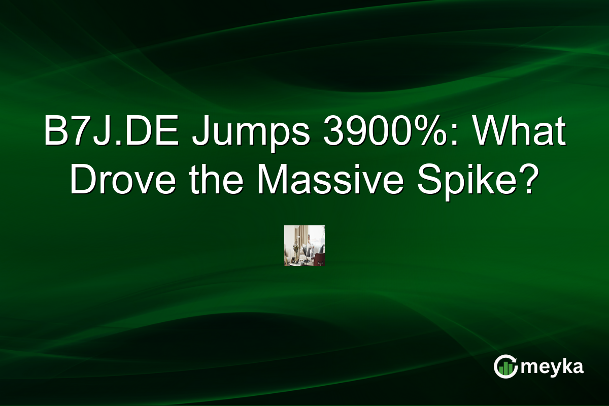 B7J.DE Jumps 3900%: What Drove the Massive Spike?