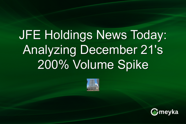 JFE Holdings News Today: Analyzing December 21's 200% Volume Spike