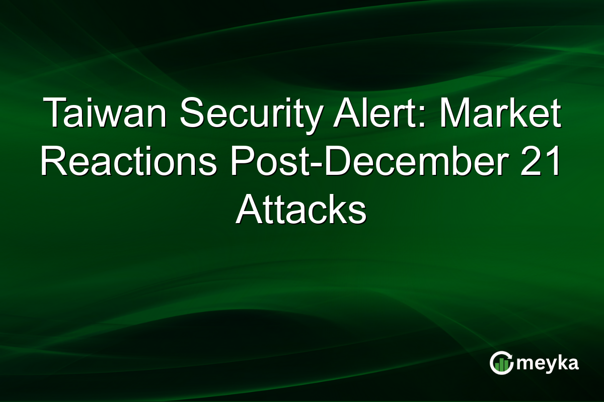 Taiwan Security Alert: Market Reactions Post-December 21 Attacks