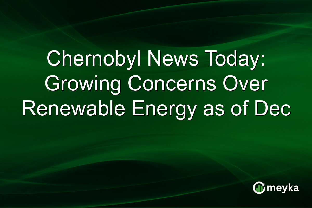 Chernobyl News Today: Growing Concerns Over Renewable Energy as of Dec