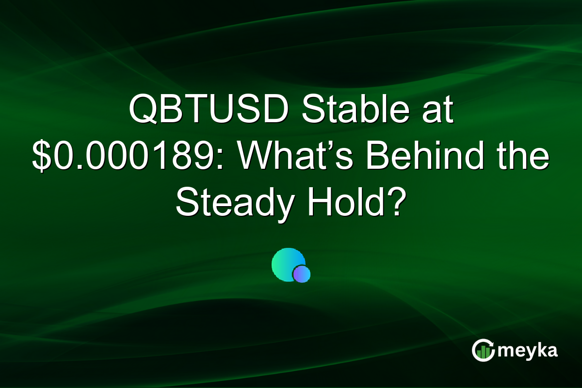 QBTUSD Stable at $0.000189: What’s Behind the Steady Hold?