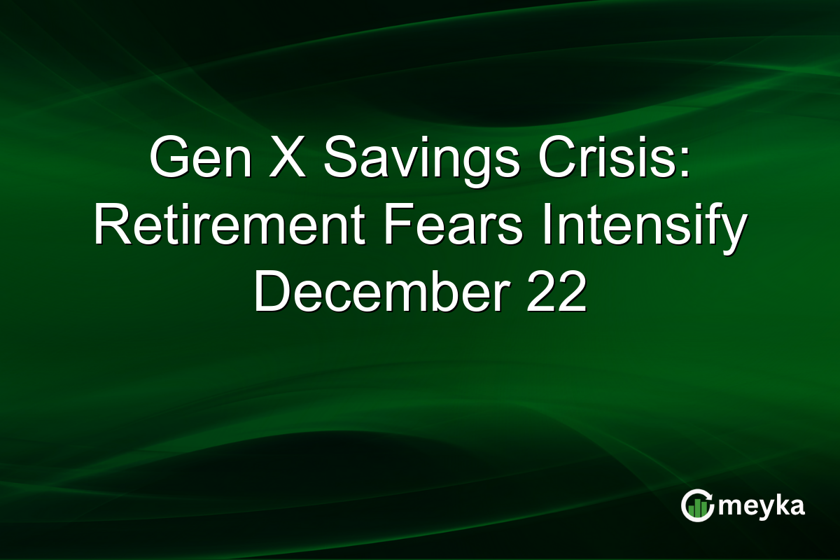 Gen X Savings Crisis: Retirement Fears Intensify December 22