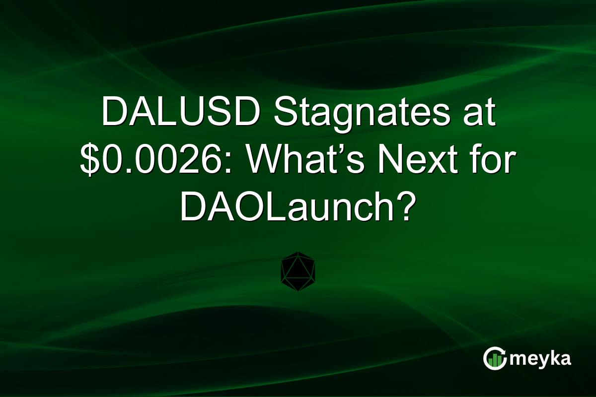 DALUSD Stagnates at $0.0026: What’s Next for DAOLaunch?