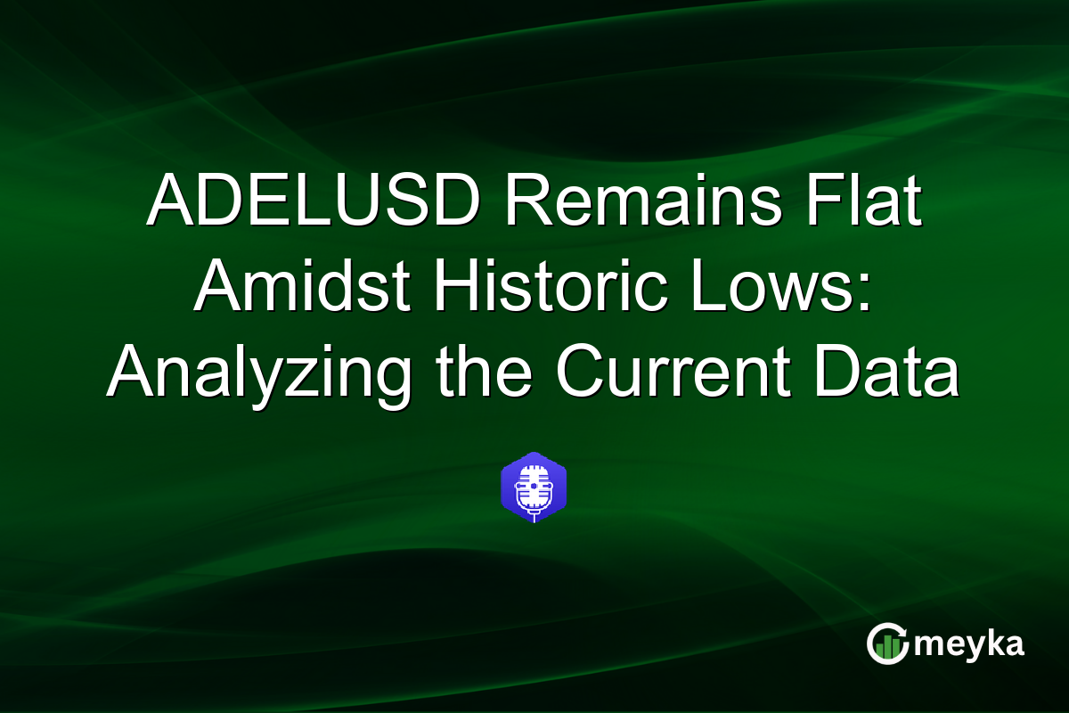 ADELUSD Remains Flat Amidst Historic Lows: Analyzing the Current Data