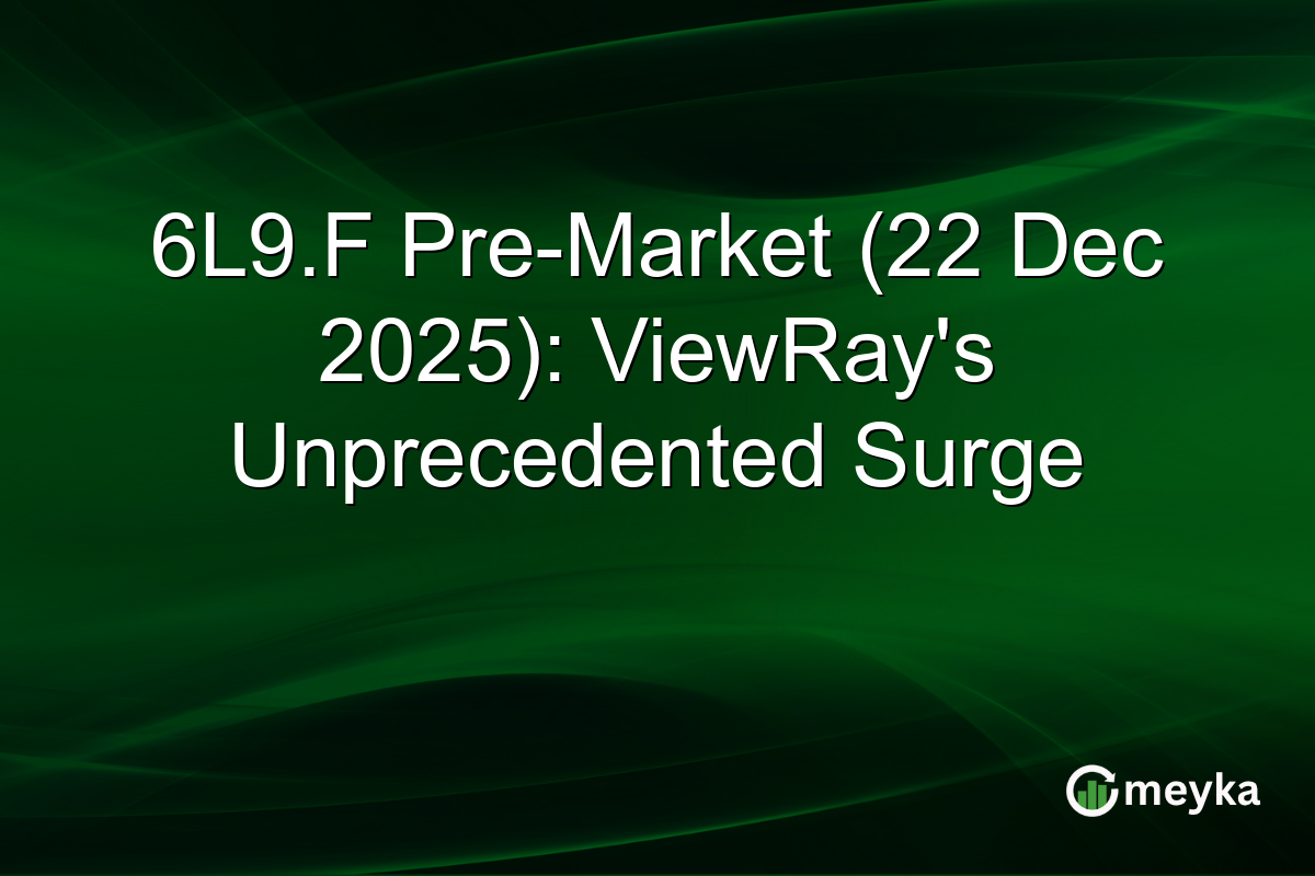 6L9.F Pre-Market (22 Dec 2025): ViewRay's Unprecedented Surge