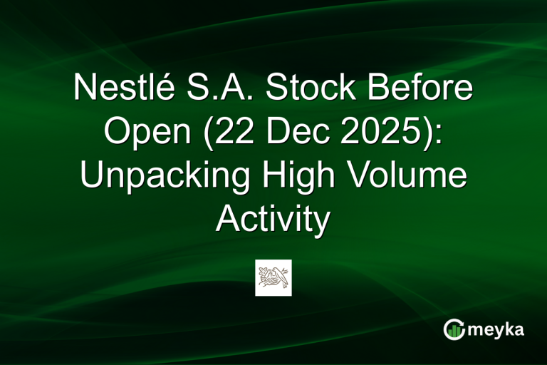 Nestlé S.A. Stock Before Open (22 Dec 2025): Unpacking High Volume Activity