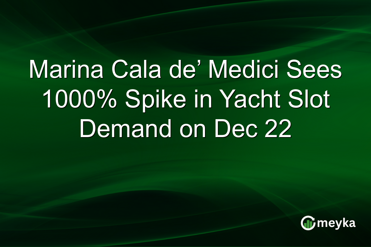 Marina Cala de’ Medici Sees 1000% Spike in Yacht Slot Demand on Dec 22